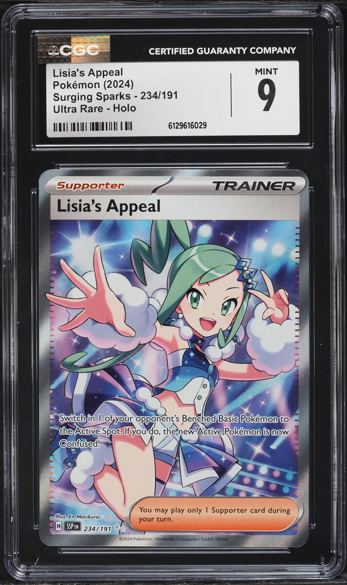2024 Pokemon Scarlet & Violet Surging Sparks Full Art Lisia's Appeal #234 CGC 9 MINT