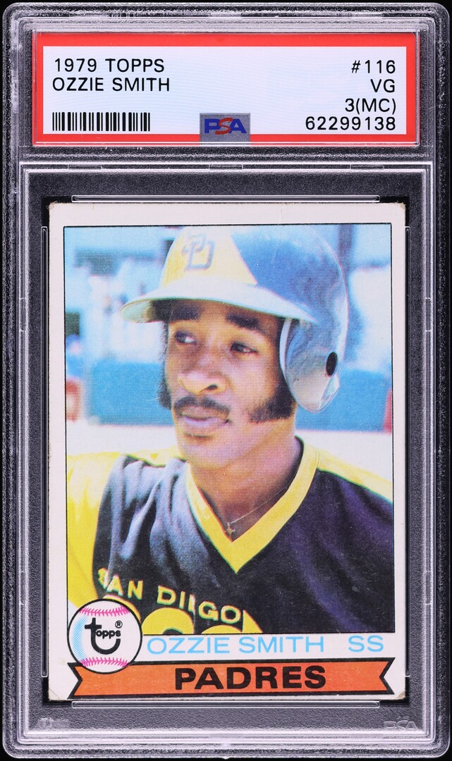 1979 Topps Ozzie Smith ROOKIE #116 PSA 3(mc) VG