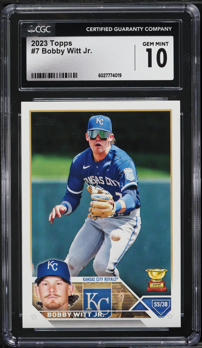 2023 Topps Bobby Witt Jr. #7 CGC 10 GEM MINT