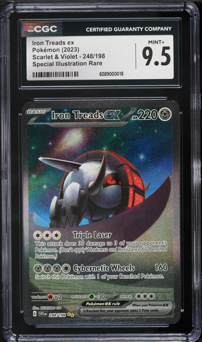 2023 Pokemon Scarlet & Violet SIR Iron Treads ex #248 CGC 9.5 MINT+