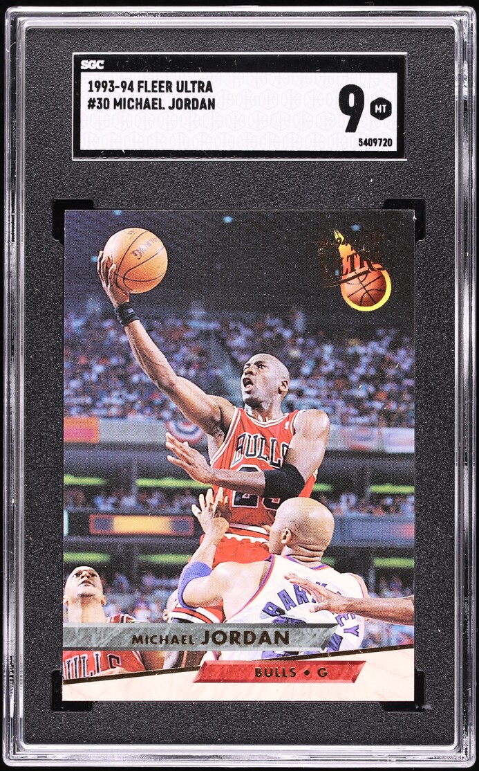 1993 Ultra Basketball Michael Jordan #30 SGC 9 MINT