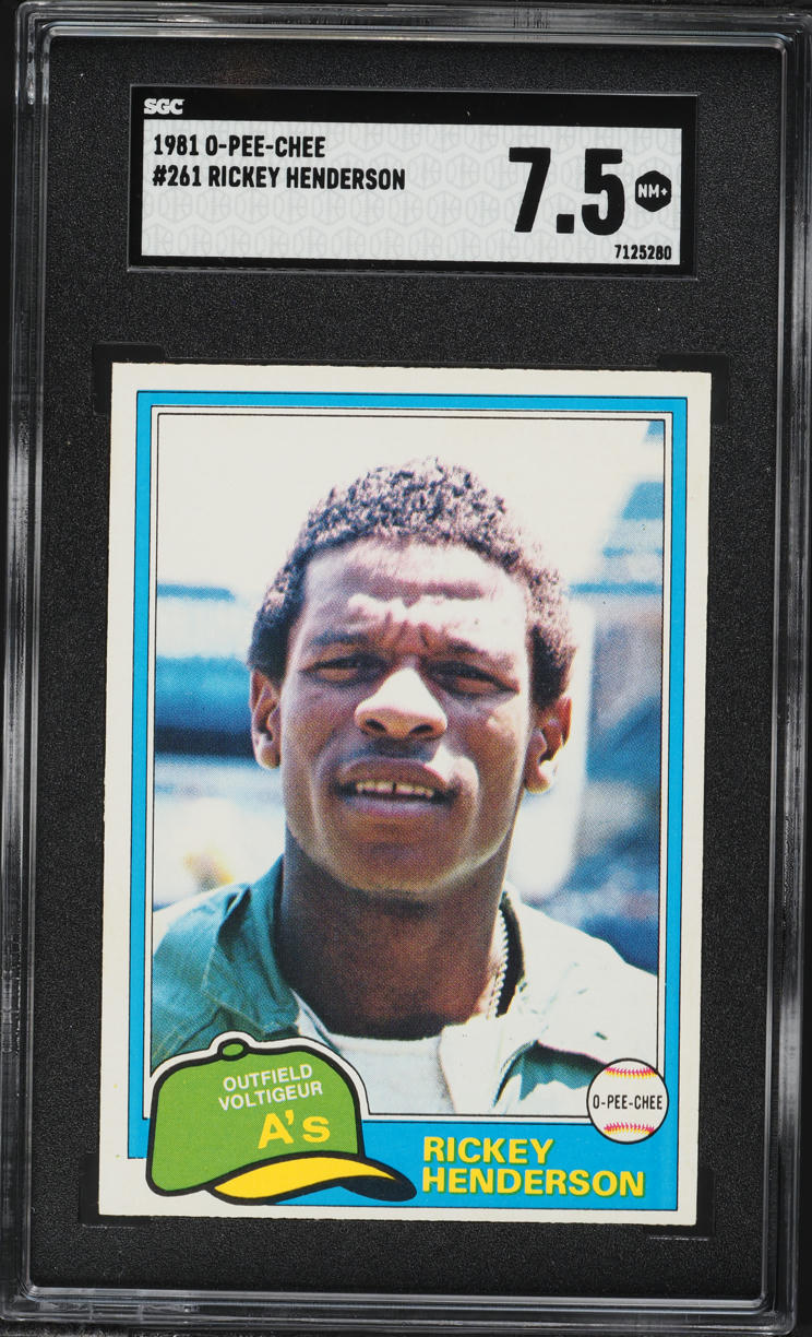 1981 O-Pee-Chee Rickey Henderson #261 SGC 7.5 NRMT+