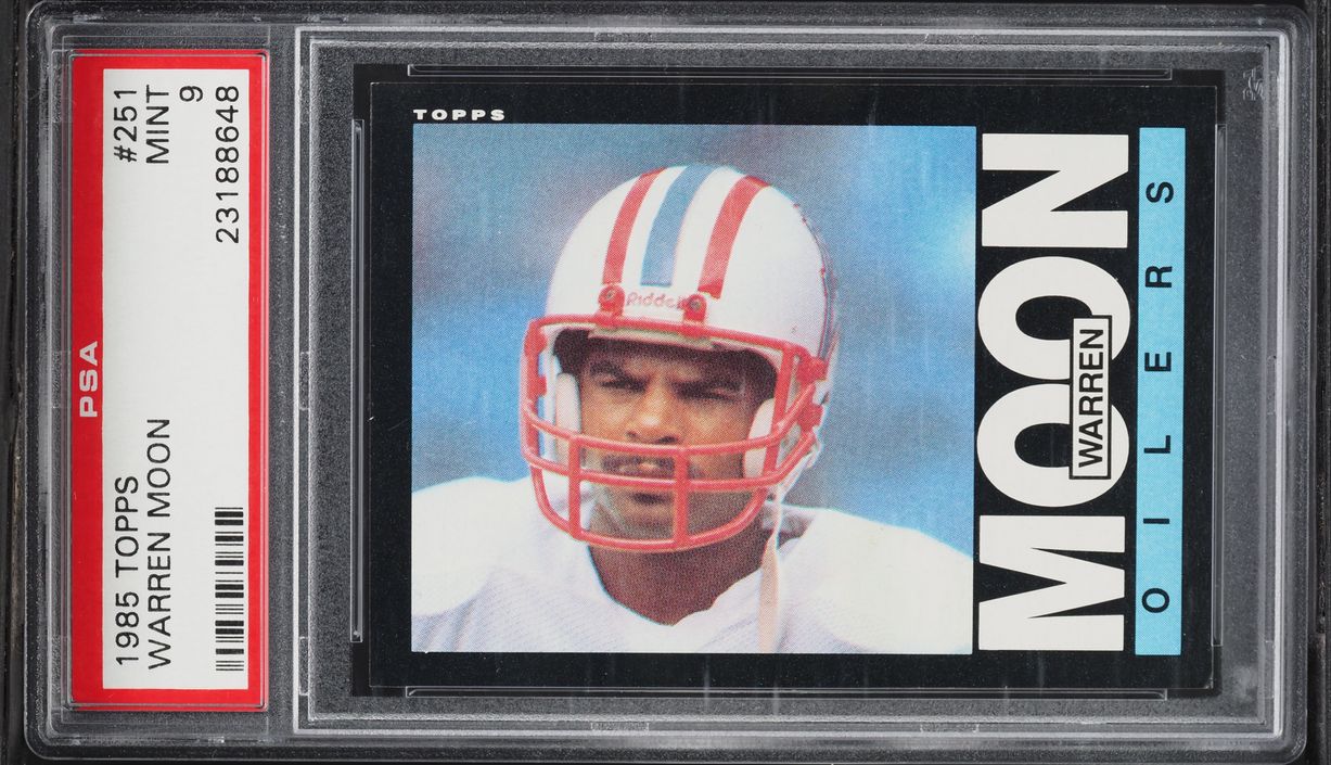 1985 Topps Football Warren Moon ROOKIE #251 PSA 9 MINT