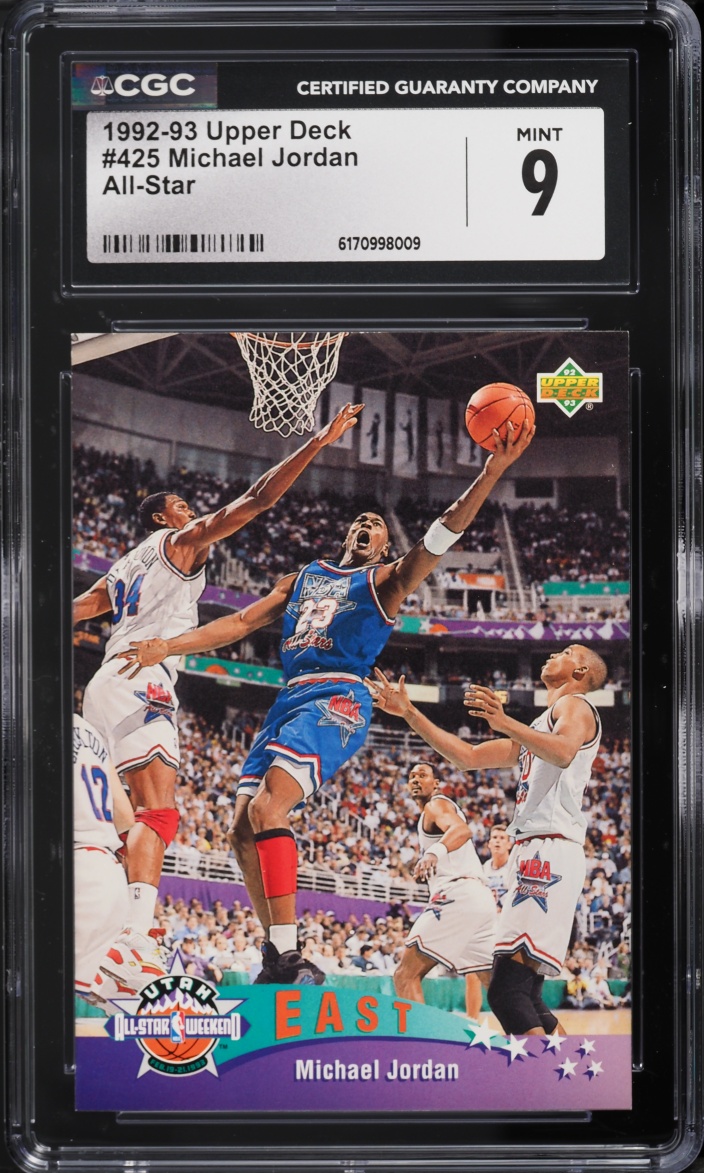 1992 Upper Deck All-Star Michael Jordan #425 CGC 9 MINT