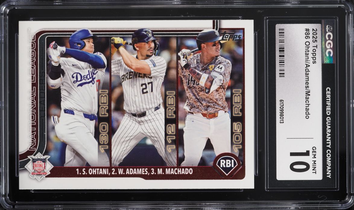 2025 Topps Shohei Ohtani Willy Adames Manny Machado #86 CGC 10 GEM MINT