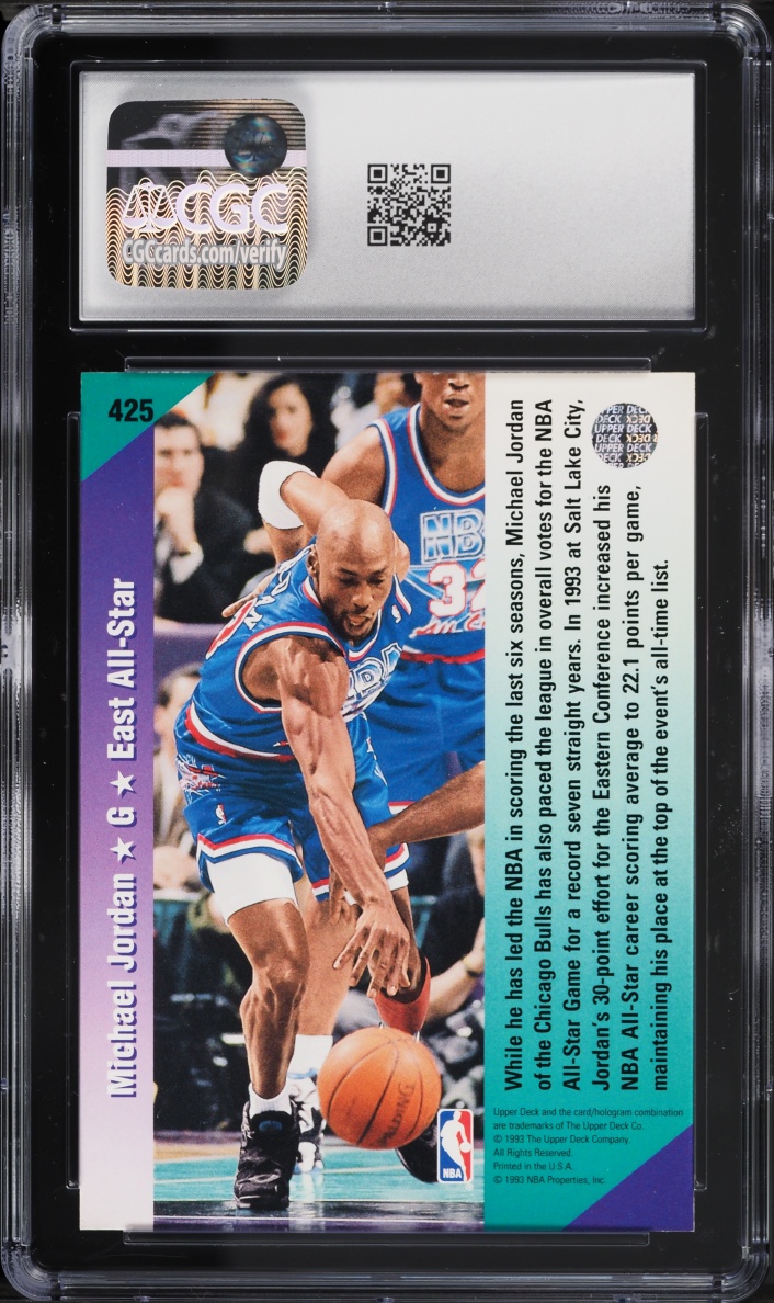 1992 Upper Deck All-Star Michael Jordan #425 CGC 9 MINT