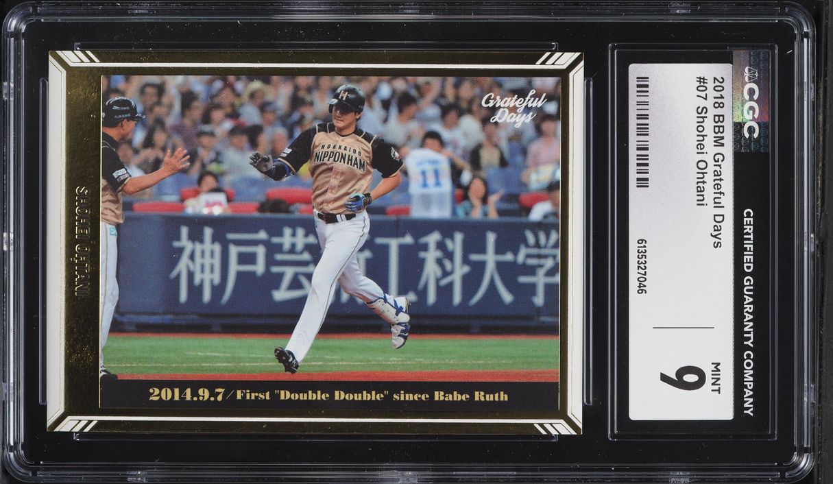 2018 BBM Grateful Days Shohei Ohtani ROOKIE #7 CGC 9 MINT