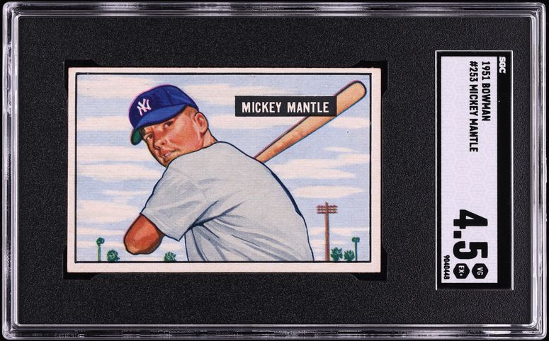 1951 Bowman Mickey Mantle ROOKIE #253 SGC 4.5 VGEX+