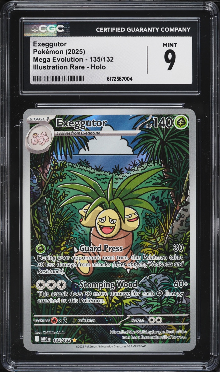 2025 Pokemon Mega Evolution IR Exeggutor #135 CGC 9 MINT
