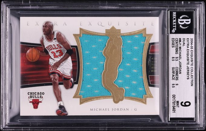 2004 Exquisite Collection Extra Exquisite Michael Jordan PATCH /10 #EE2-MJ1 BGS 9 MINT