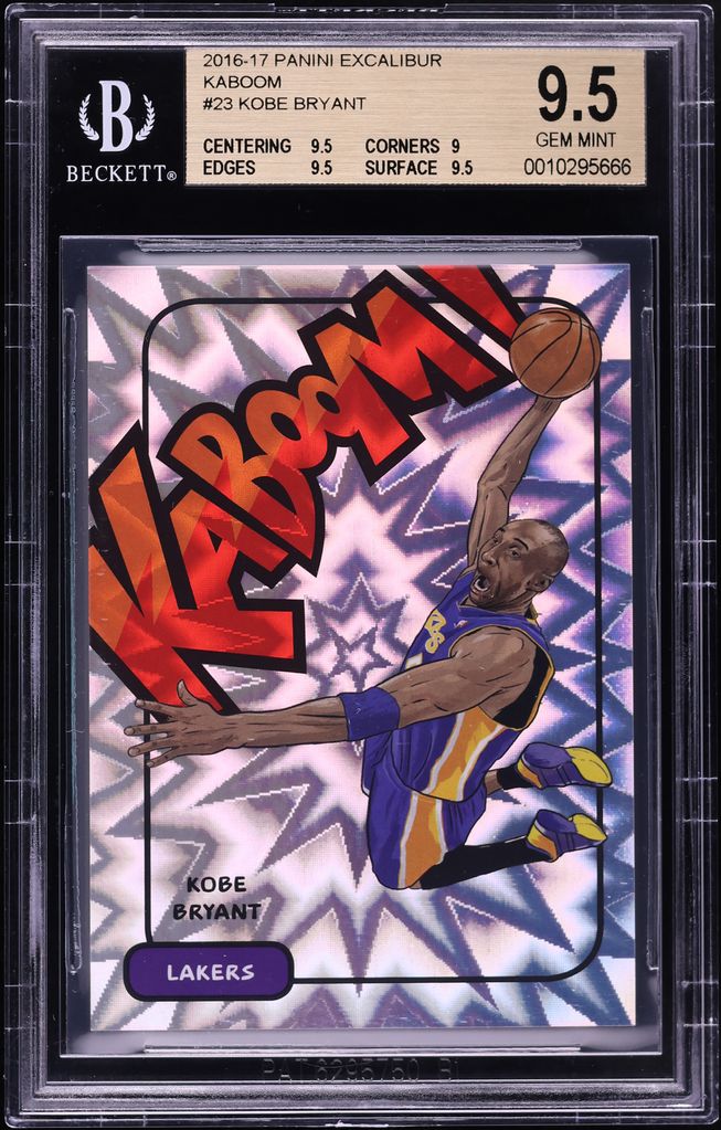 2016 Panini Excalibur Kaboom! Kobe Bryant #23 BGS 9.5 GEM MINT