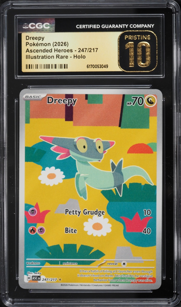 2026 Pokemon Mega Evolution Ascended Heroes IR Dreepy #247 CGC 10 PRISTINE