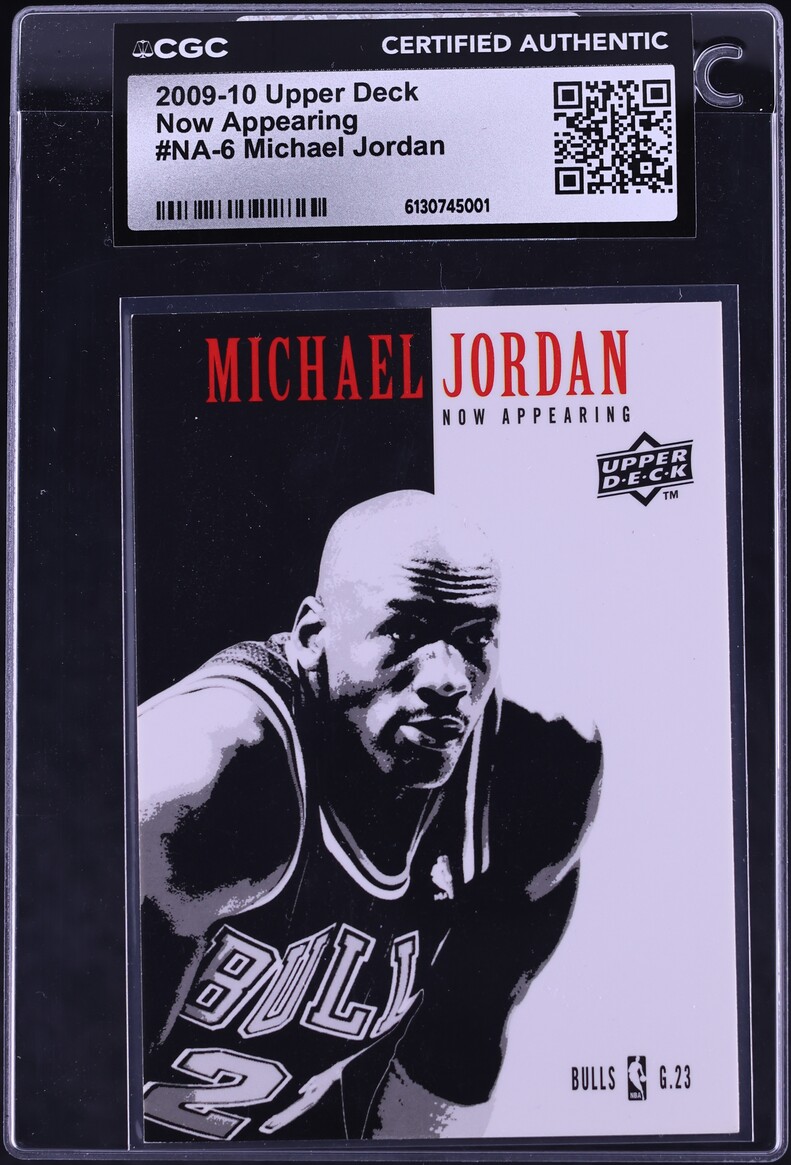 2009 Upper Deck Now Appearing Michael Jordan #NA-6 CGC AUTH - Photo 1