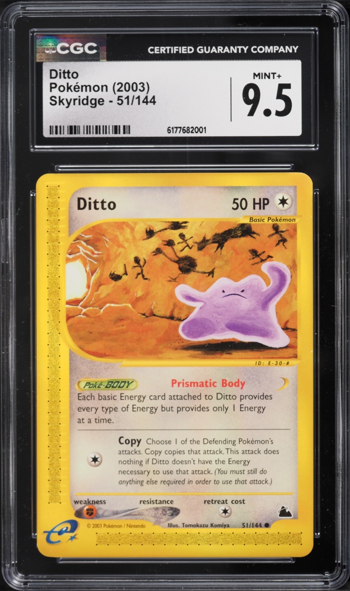 2003 Pokemon Skyridge Ditto #51 CGC 9.5 MINT+