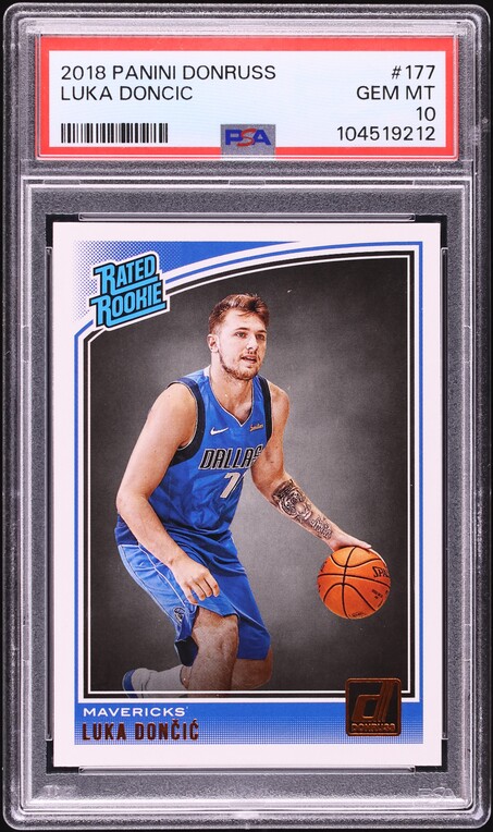 2018 Select Premier Level Luka Doncic ROOKIE #122 PSA 10 GEM MINT