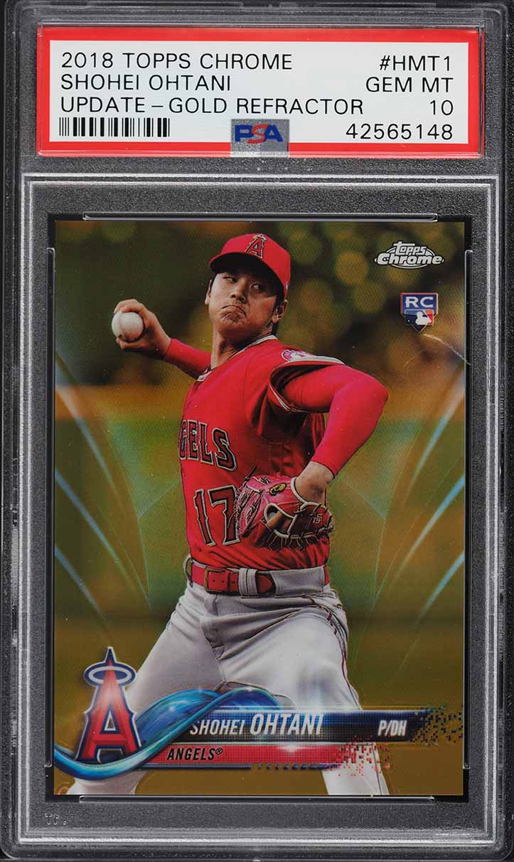 2018 Topps Chrome Pink Refractor Shohei Ohtani ROOKIE #150 PSA 10