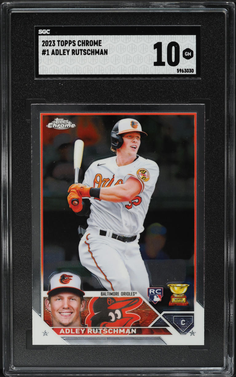 2023 Topps Chrome Adley Rutschman ROOKIE #1 SGC 10 GEM MINT