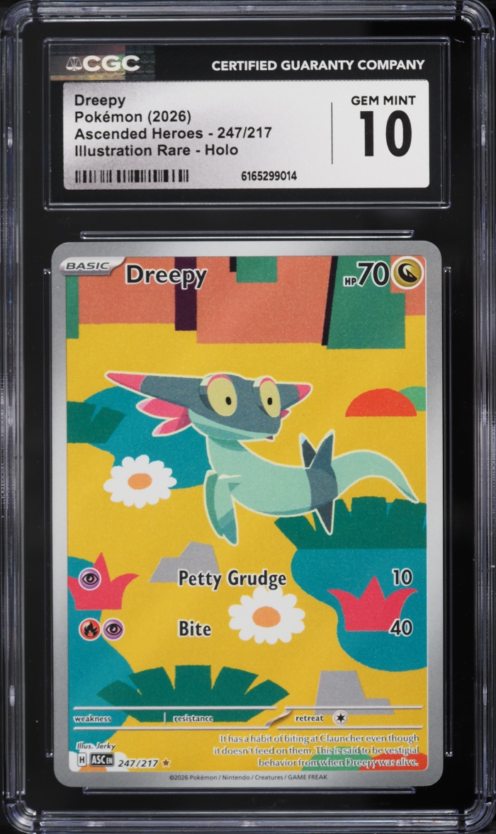 2026 Pokemon Mega Evolution Ascended Heroes IR Dreepy #247 CGC 10 GEM MINT