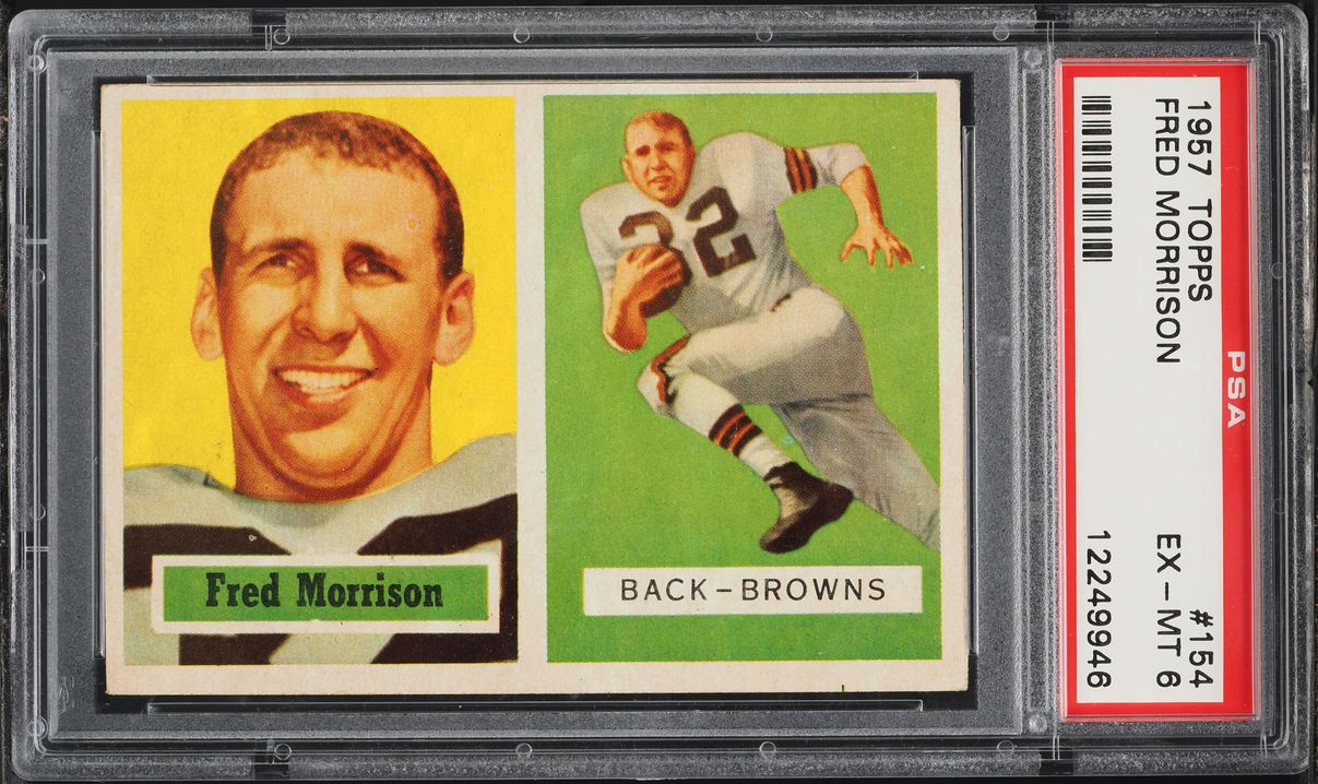 1957 Topps Football Fred Morrison #154 PSA 6 EXMT