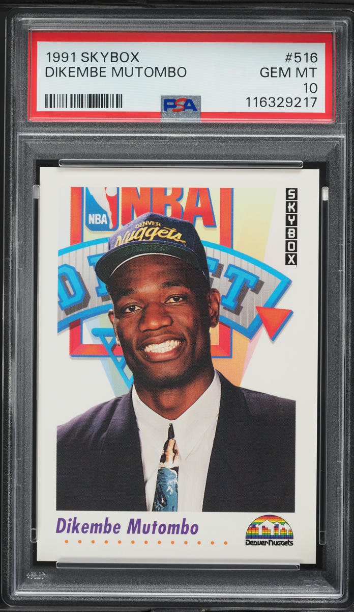 1991 Skybox Basketball Dikembe Mutombo ROOKIE #516 PSA 10 GEM MINT