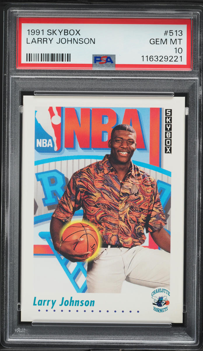 1991 Skybox Basketball Larry Johnson ROOKIE #513 PSA 10 GEM MINT