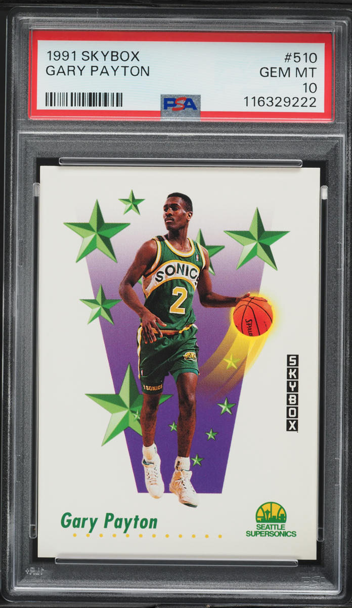 1991 Skybox Basketball Gary Payton #510 PSA 10 GEM MINT