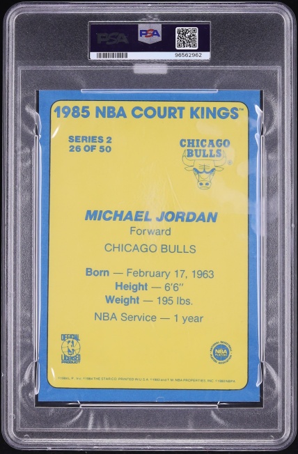 1984 Star Court Kings 5x7 Michael Jordan ROOKIE #26 MBA PSA 6 EXMT