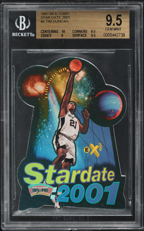 1996 Skybox E-X2000 Star Date 2000 Kobe Bryant ROOKIE #3 PSA 9