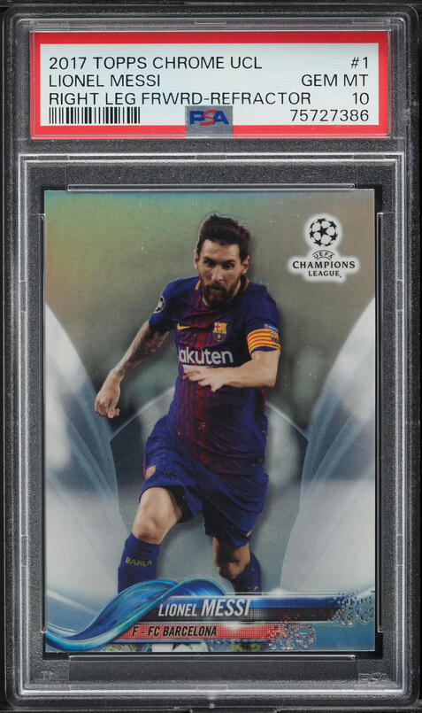2019 Topps Chrome Sapphire UEFA Champions League #1 Lionel Messi