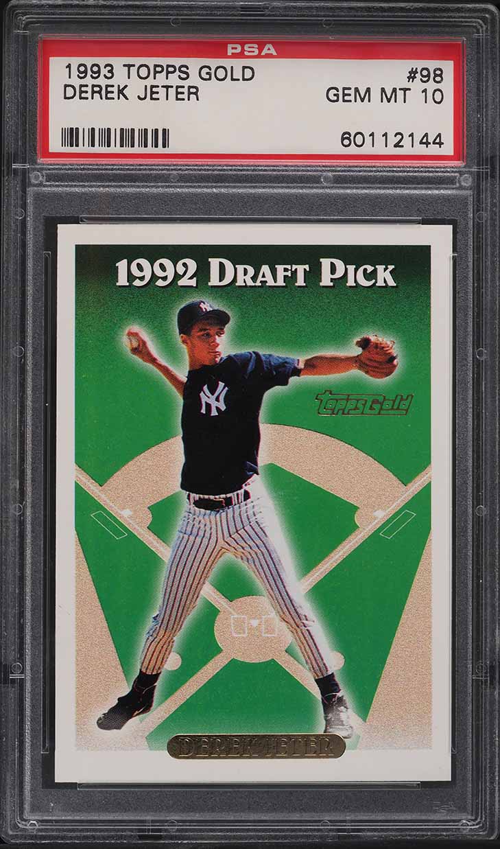 1993 Topps Gold Derek Jeter ROOKIE #98 PSA 10 GEM MINT