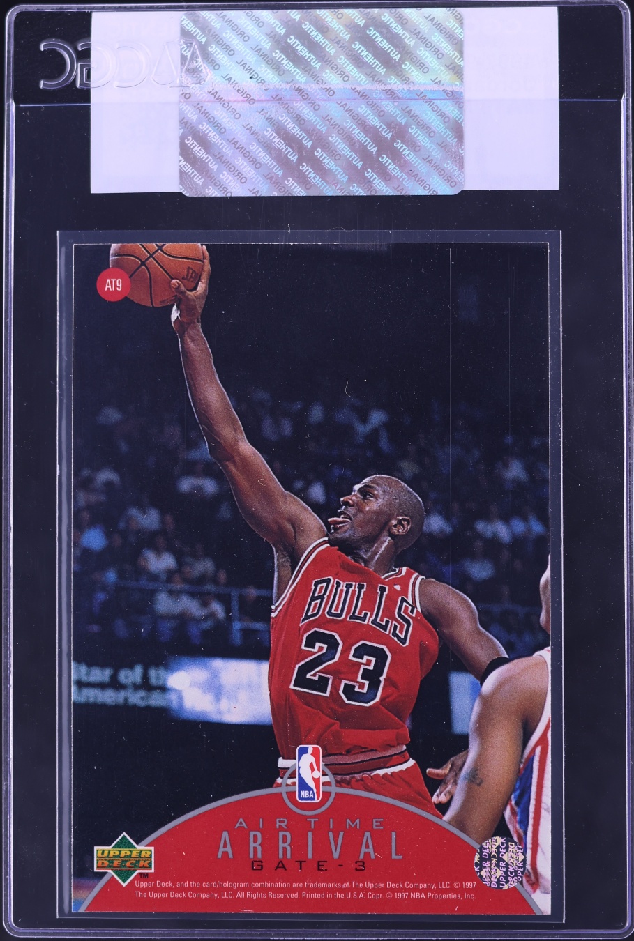 1997 Upper Deck Air Time Michael Jordan #AT9 CGC AUTH