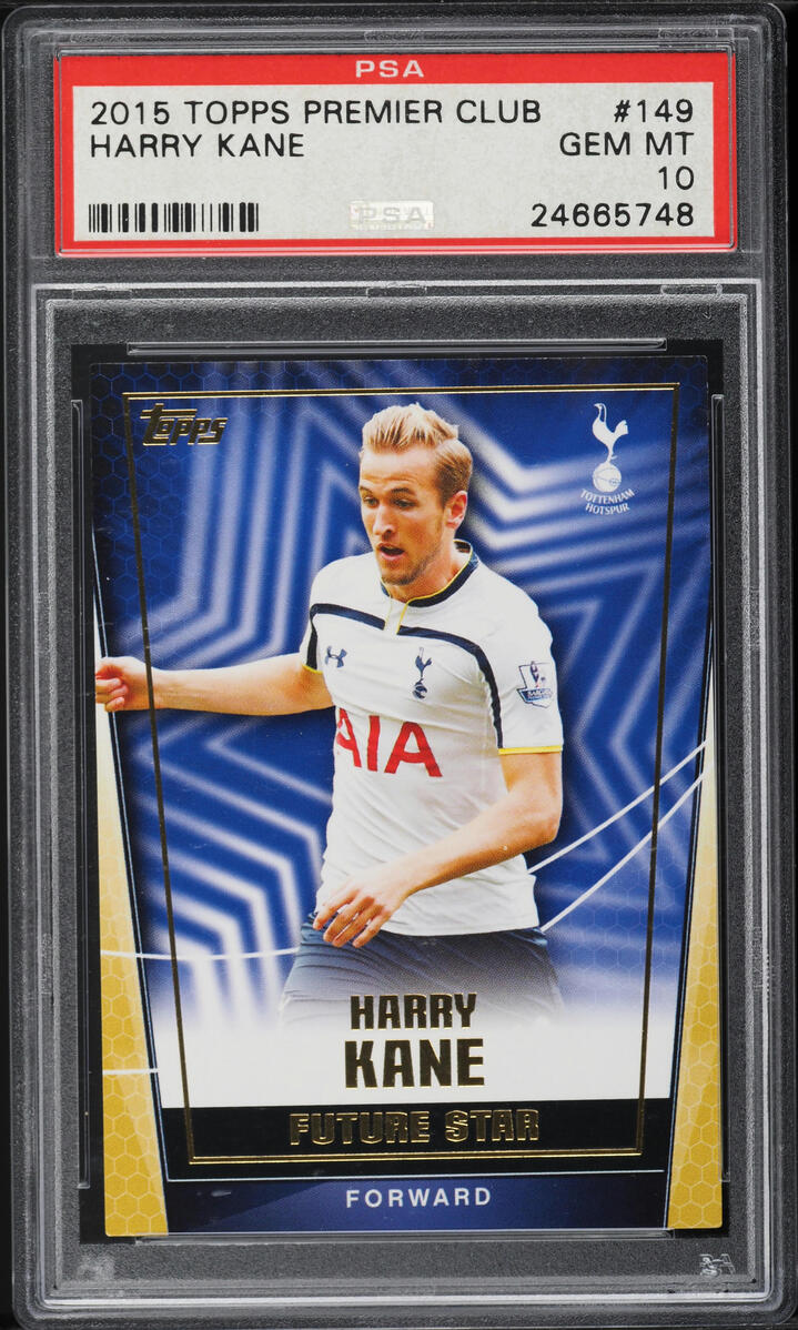 2015 Topps Premier Club Harry Kane ROOKIE #149 PSA 10 GEM MINT on ...