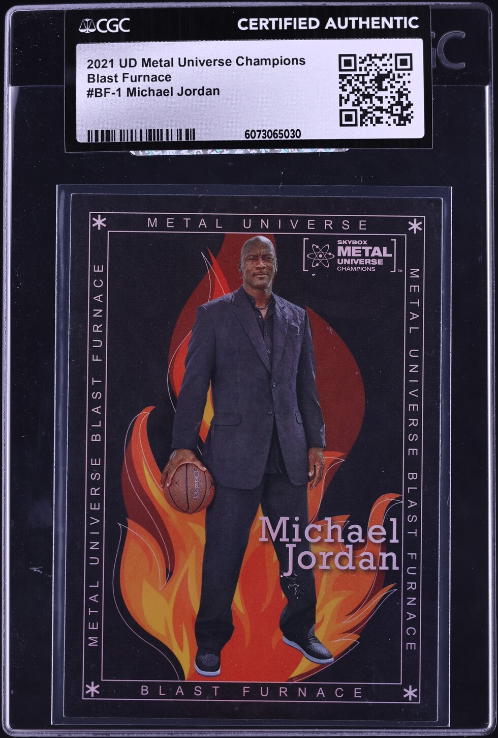 2021 Metal Universe Champions Blast Furnace Michael Jordan #BF-1 CGC AUTH