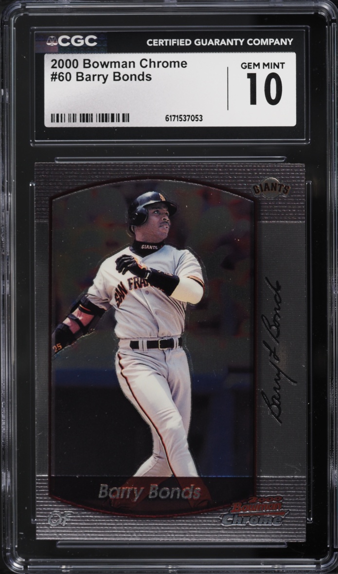 2000 Bowman Chrome Barry Bonds #60 CGC 10 GEM MINT