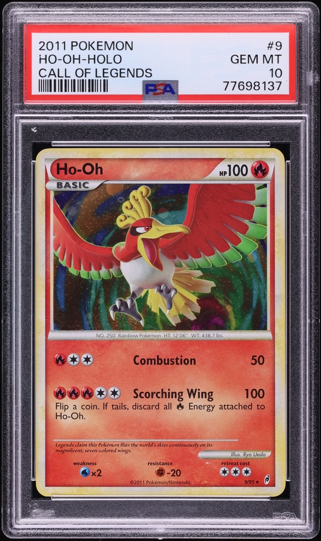 2011 Pokemon Call Of Legends Holo Ho-Oh #9 PSA 10 GEM MINT