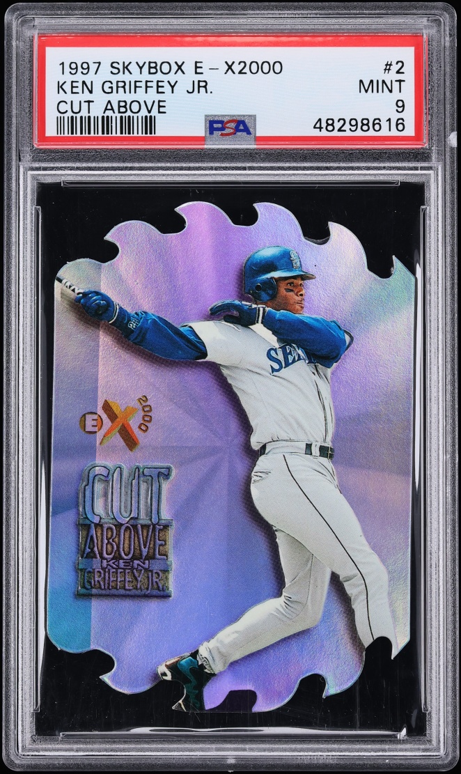 1997 Skybox E-X2000 A Cut Above Die-Cut Ken Griffey Jr. #2 PSA 9 MINT