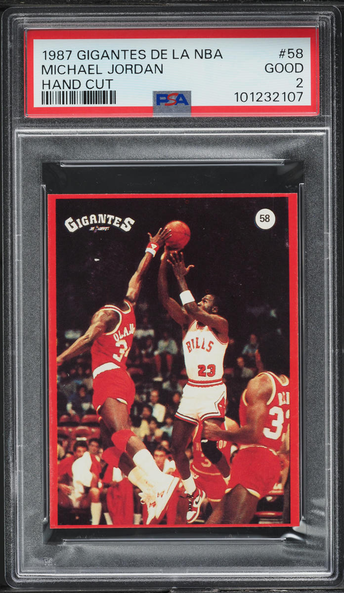 1987 Gigantes De La NBA Michael Jordan #58 PSA 2 GD