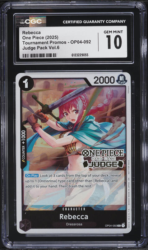 2025 One Piece Tournament Promo Judge Pack Vol.6 Rebecca #OP04-092