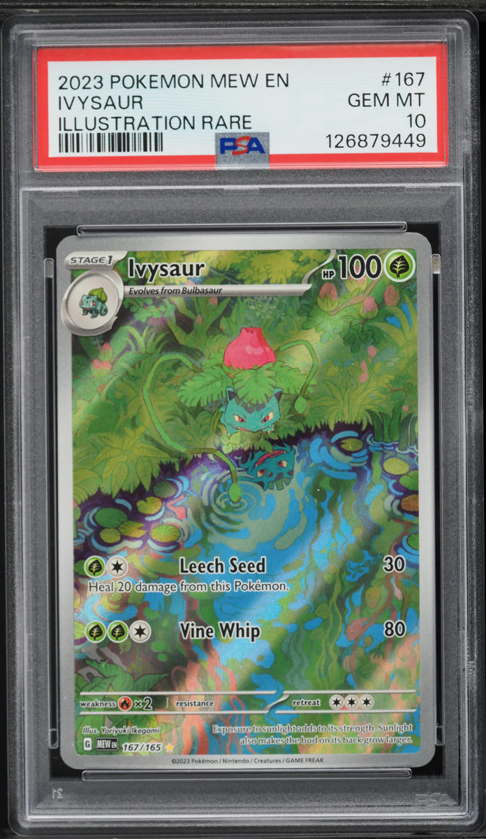 2023 Pokemon Scarlet & Violet 151 IR Ivysaur #167 PSA 10 GEM MINT