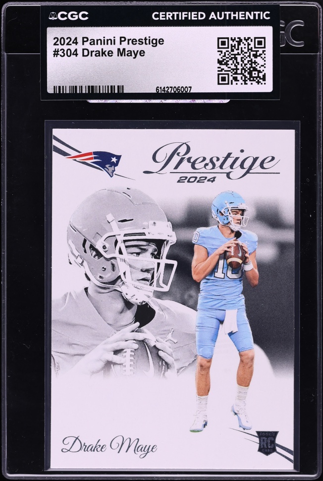 2024 Panini Prestige Drake Maye ROOKIE #304 CGC AUTH