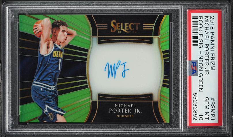 2018 Panini Obsidian Electric Orange Michael Porter Jr. ROOKIE