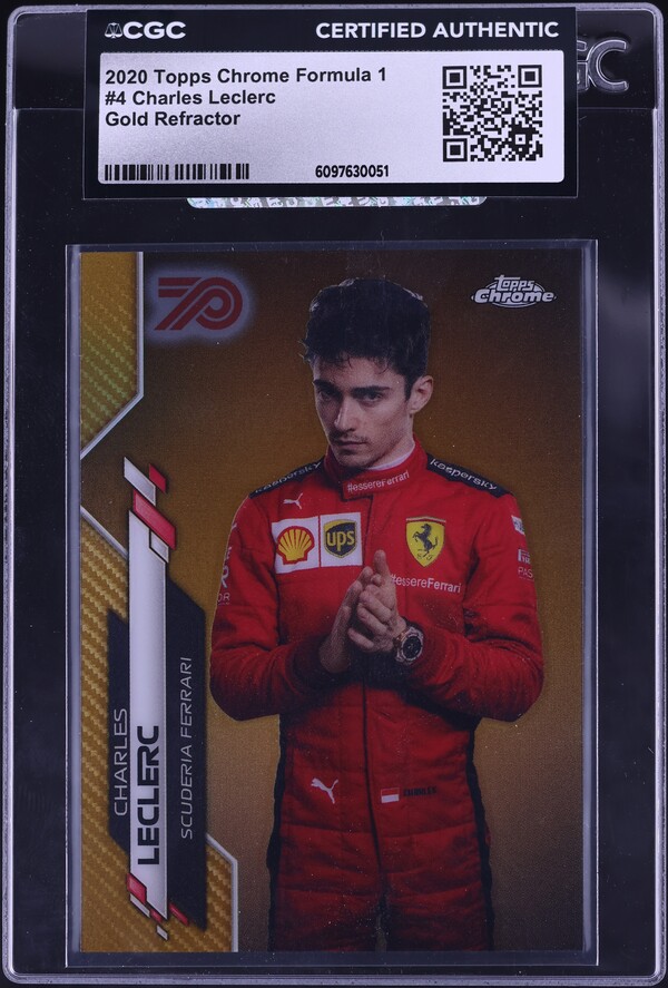2020 Topps Chrome Formula 1 F1 Refractor Charles Leclerc #4 PSA 10