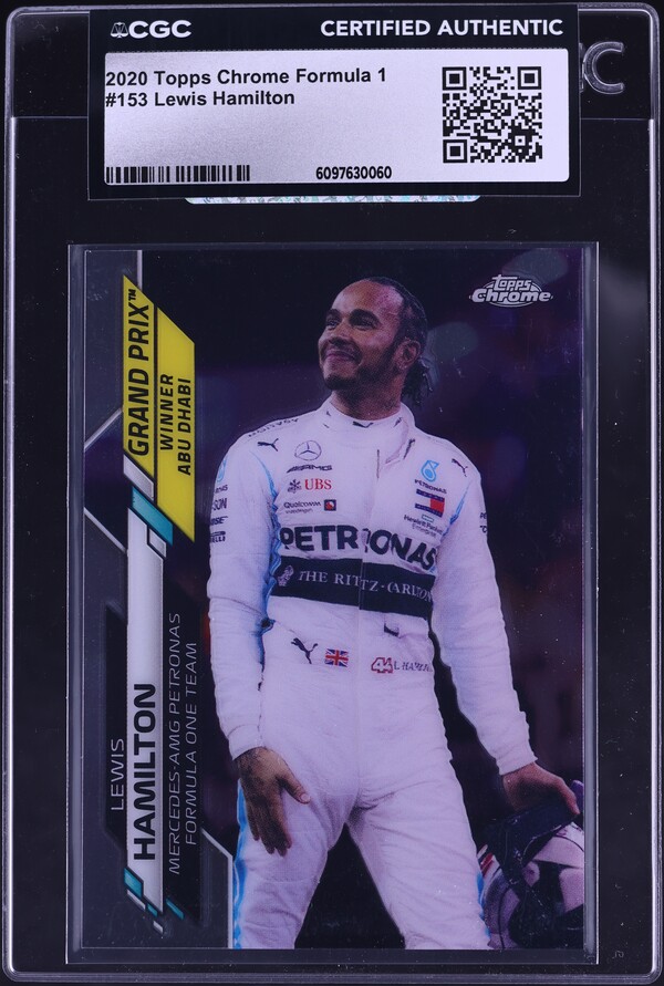 2020 Topps Chrome Formula 1 F1 Lewis Hamilton #1 PSA 10 GEM MINT