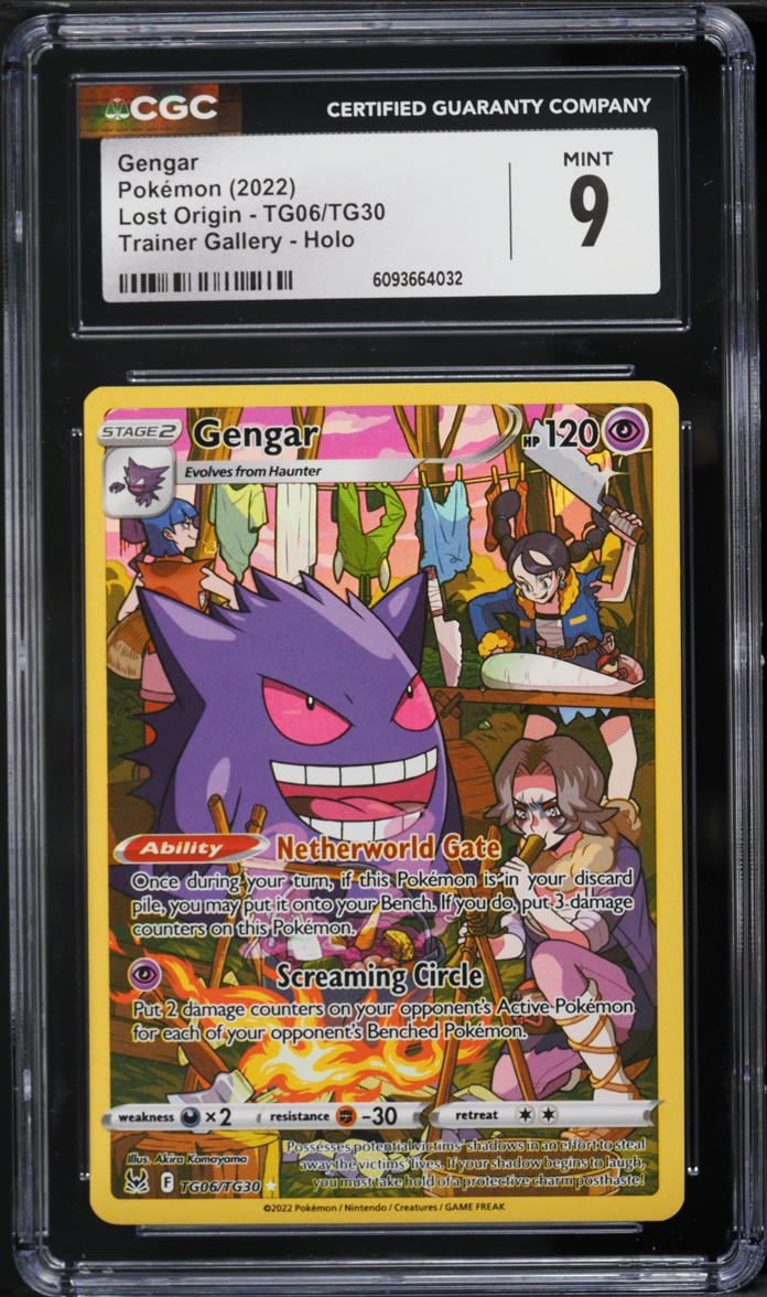 2022 Pokemon Sword & Shield Lost Origin CHR Gengar #TG06 CGC 9 MINT