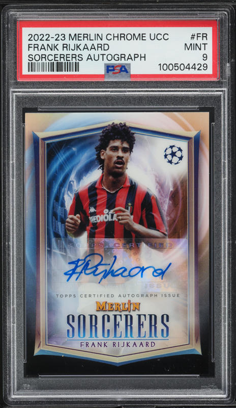 2022 Topps Chrome Merlin UEFA Sorcerers Frank Rijkaard AUTO
