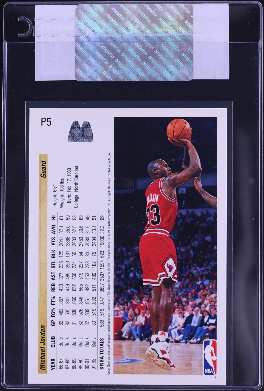1992 Upper Deck McDonald's Michael Jordan #P5 CGC AUTH