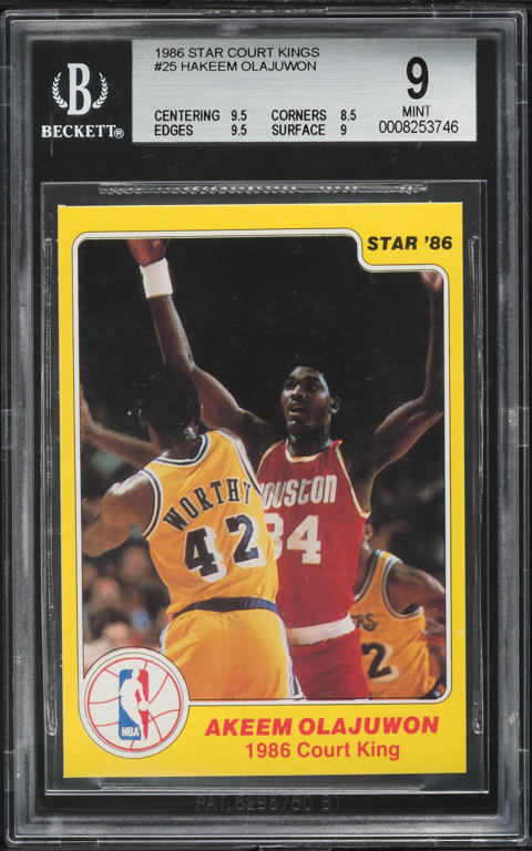 1985 Star All-Rookie Team Hakeem Olajuwon ROOKIE #1 BGS 8.5
