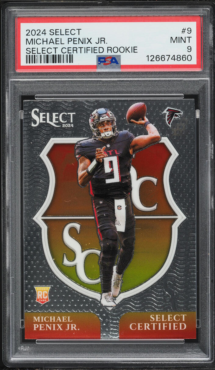 2024 Select Certified Michael Penix Jr. ROOKIE #9 PSA 9 MINT