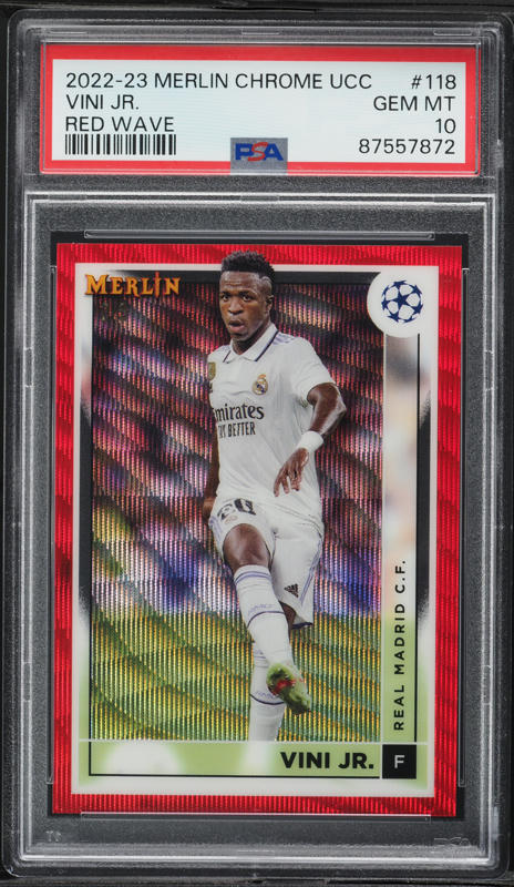 2023 Panini Obsidian Black Colorblast Vini Jr. #14 PSA 10 GEM MINT