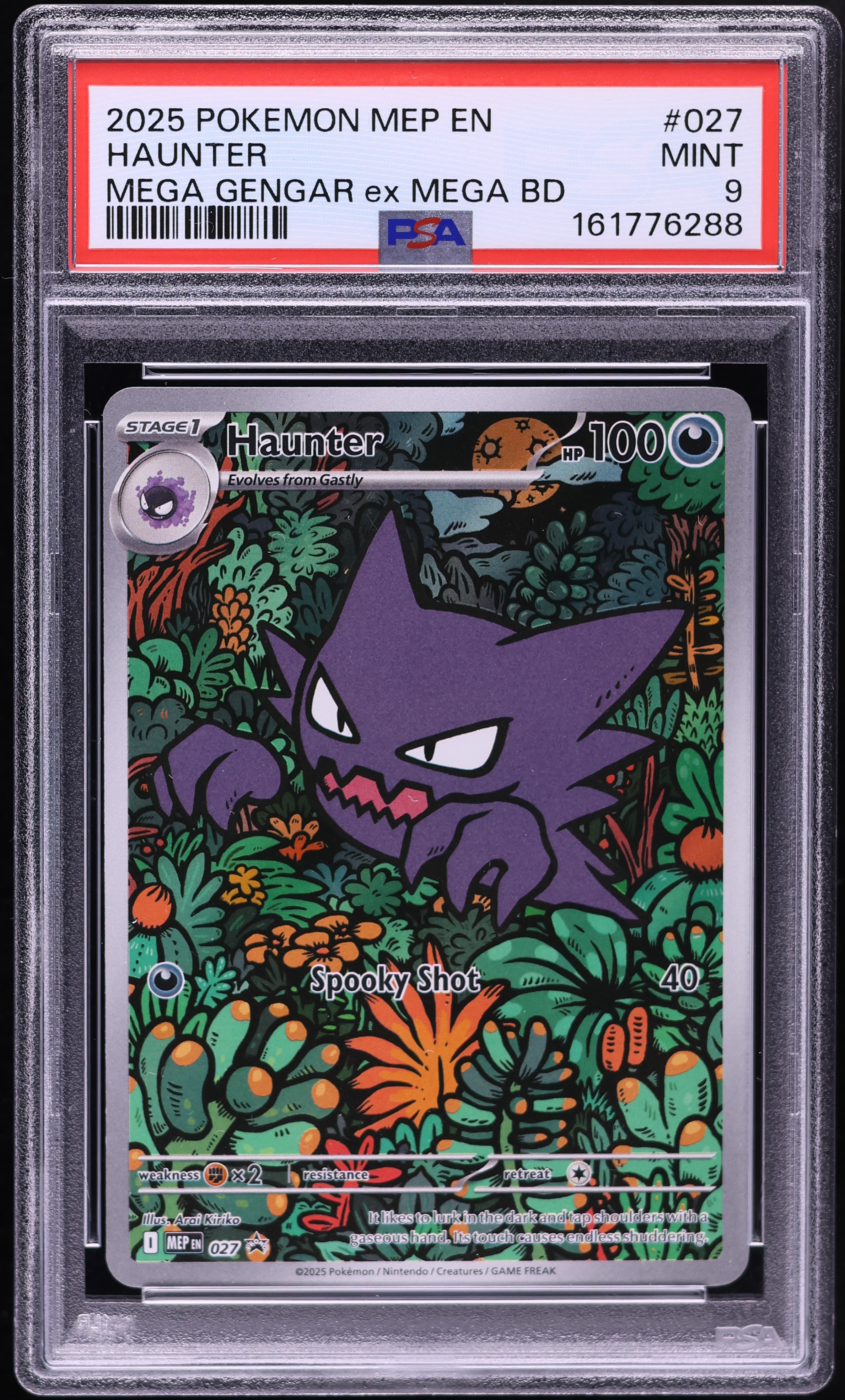 2025 Pokemon Mega Evolution Promo Battle Deck Full Art Haunter #27 PSA 9 MINT